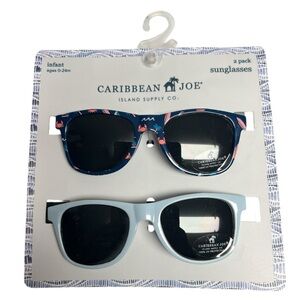 Caribbean Joe Blue Sunglasses Set Infant 0-24 months Blue Pink NWT
